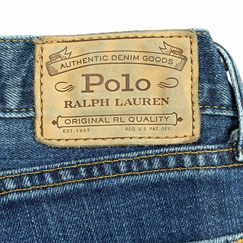Polo Ralph Lauren Mens Sullivan Slim Jeans Blue 36/32 Medium Wash Denim